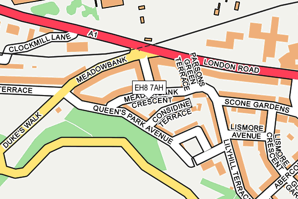EH8 7AH map - OS OpenMap – Local (Ordnance Survey) EH8 7AH map - OS OpenMap – Local (Ordnance Survey)
