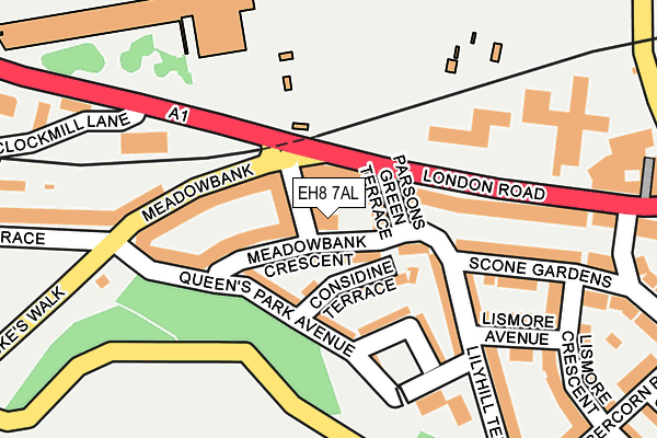 EH8 7AL map - OS OpenMap – Local (Ordnance Survey) EH8 7AL map - OS OpenMap – Local (Ordnance Survey)