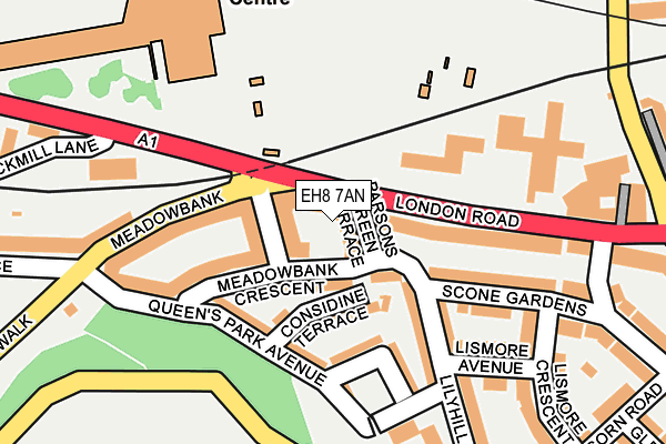EH8 7AN map - OS OpenMap – Local (Ordnance Survey) EH8 7AN map - OS OpenMap – Local (Ordnance Survey)