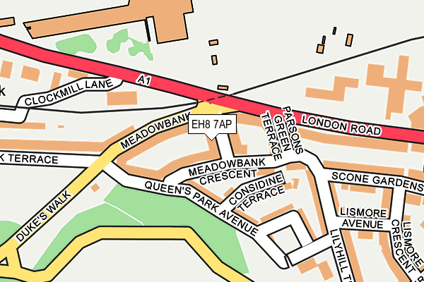 EH8 7AP map - OS OpenMap – Local (Ordnance Survey) EH8 7AP map - OS OpenMap – Local (Ordnance Survey)