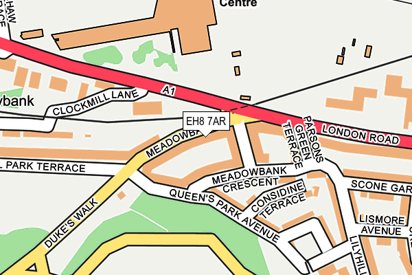 EH8 7AR map - OS OpenMap – Local (Ordnance Survey) EH8 7AR map - OS OpenMap – Local (Ordnance Survey)