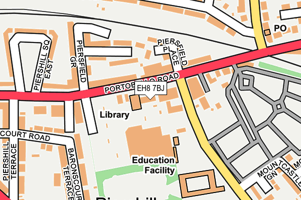 EH8 7BJ map - OS OpenMap – Local (Ordnance Survey) EH8 7BJ map - OS OpenMap – Local (Ordnance Survey)
