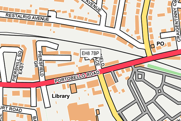 EH8 7BP map - OS OpenMap – Local (Ordnance Survey) EH8 7BP map - OS OpenMap – Local (Ordnance Survey)
