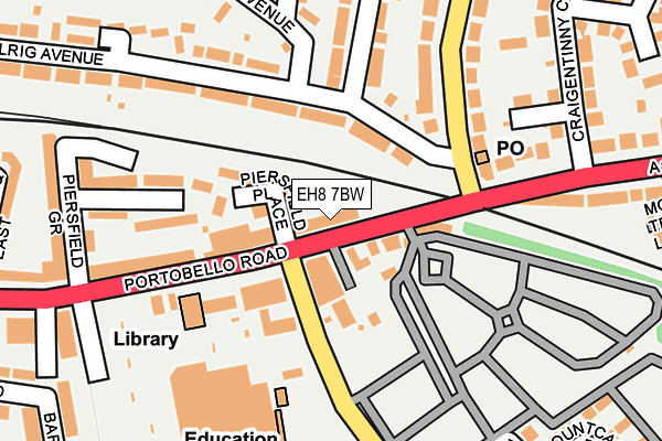 EH8 7BW map - OS OpenMap – Local (Ordnance Survey) EH8 7BW map - OS OpenMap – Local (Ordnance Survey)