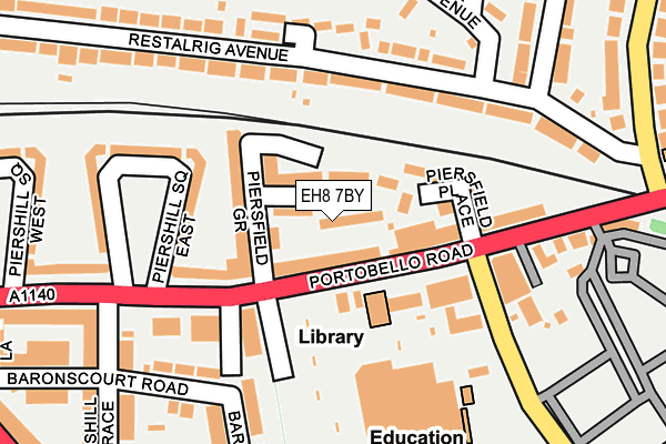 EH8 7BY map - OS OpenMap – Local (Ordnance Survey) EH8 7BY map - OS OpenMap – Local (Ordnance Survey)
