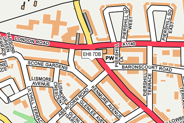 EH8 7DB map - OS OpenMap – Local (Ordnance Survey) EH8 7DB map - OS OpenMap – Local (Ordnance Survey)