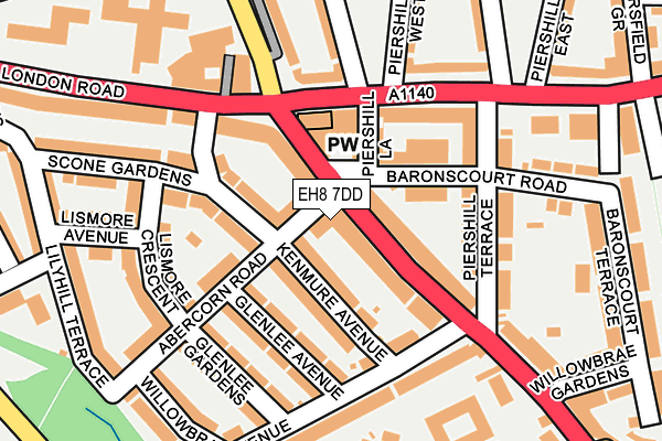 EH8 7DD map - OS OpenMap – Local (Ordnance Survey) EH8 7DD map - OS OpenMap – Local (Ordnance Survey)