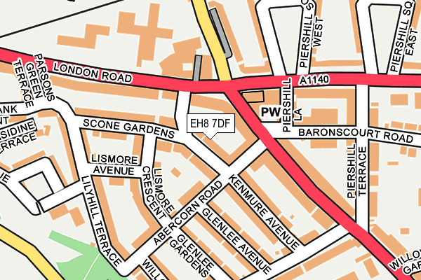 EH8 7DF map - OS OpenMap – Local (Ordnance Survey) EH8 7DF map - OS OpenMap – Local (Ordnance Survey)
