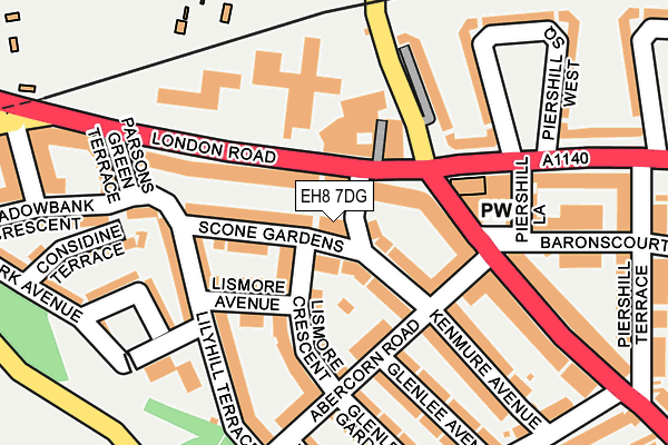 EH8 7DG map - OS OpenMap – Local (Ordnance Survey) EH8 7DG map - OS OpenMap – Local (Ordnance Survey)