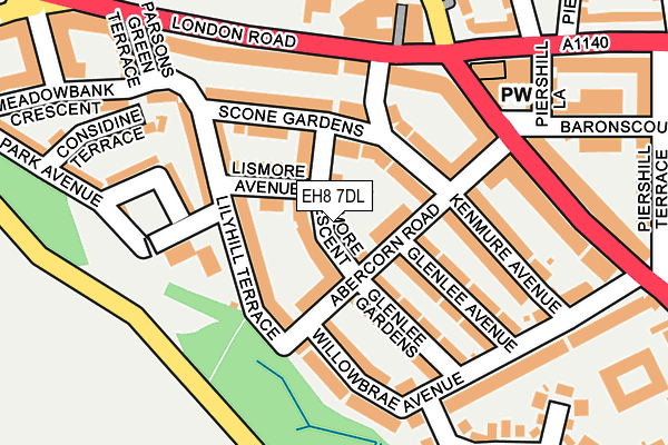EH8 7DL map - OS OpenMap – Local (Ordnance Survey) EH8 7DL map - OS OpenMap – Local (Ordnance Survey)