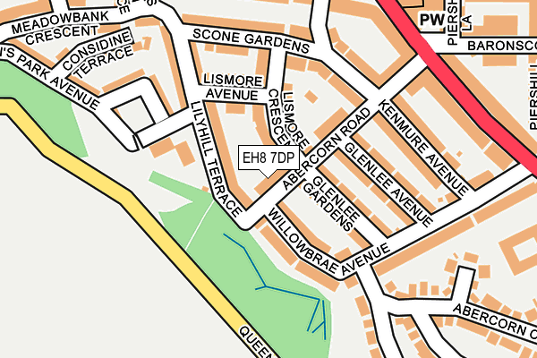 EH8 7DP map - OS OpenMap – Local (Ordnance Survey) EH8 7DP map - OS OpenMap – Local (Ordnance Survey)