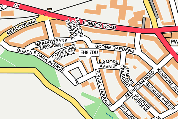 EH8 7DU map - OS OpenMap – Local (Ordnance Survey) EH8 7DU map - OS OpenMap – Local (Ordnance Survey)