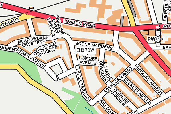 EH8 7DW map - OS OpenMap – Local (Ordnance Survey) EH8 7DW map - OS OpenMap – Local (Ordnance Survey)