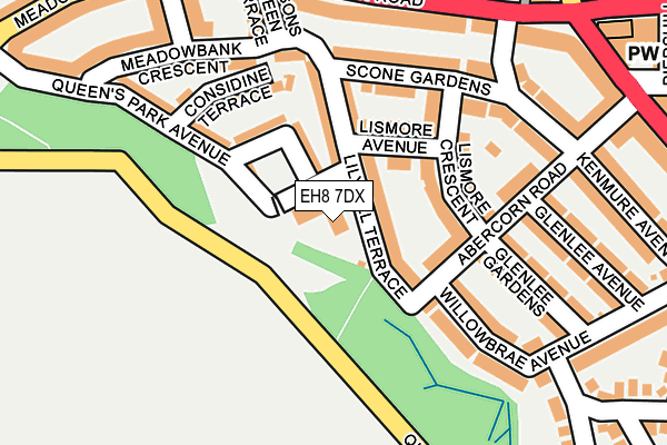 EH8 7DX map - OS OpenMap – Local (Ordnance Survey) EH8 7DX map - OS OpenMap – Local (Ordnance Survey)