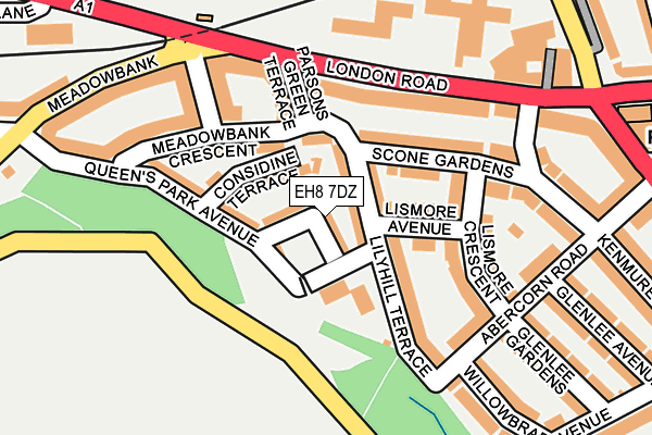 EH8 7DZ map - OS OpenMap – Local (Ordnance Survey) EH8 7DZ map - OS OpenMap – Local (Ordnance Survey)
