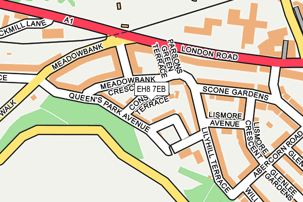 EH8 7EB map - OS OpenMap – Local (Ordnance Survey) EH8 7EB map - OS OpenMap – Local (Ordnance Survey)