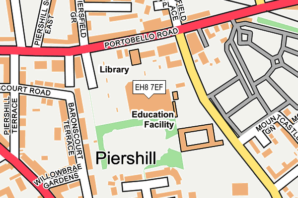 EH8 7EF map - OS OpenMap – Local (Ordnance Survey) EH8 7EF map - OS OpenMap – Local (Ordnance Survey)