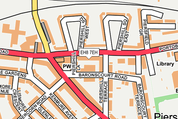 EH8 7EH map - OS OpenMap – Local (Ordnance Survey) EH8 7EH map - OS OpenMap – Local (Ordnance Survey)