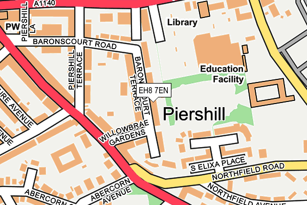 EH8 7EN map - OS OpenMap – Local (Ordnance Survey) EH8 7EN map - OS OpenMap – Local (Ordnance Survey)