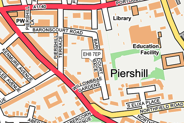 EH8 7EP map - OS OpenMap – Local (Ordnance Survey) EH8 7EP map - OS OpenMap – Local (Ordnance Survey)