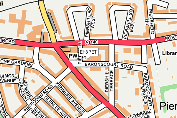 EH8 7ET map - OS OpenMap – Local (Ordnance Survey) EH8 7ET map - OS OpenMap – Local (Ordnance Survey)