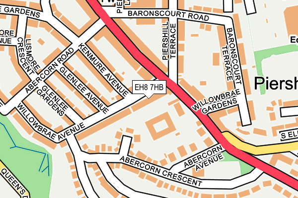 EH8 7HB map - OS OpenMap – Local (Ordnance Survey) EH8 7HB map - OS OpenMap – Local (Ordnance Survey)
