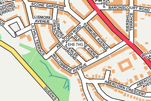 EH8 7HG map - OS OpenMap – Local (Ordnance Survey) EH8 7HG map - OS OpenMap – Local (Ordnance Survey)