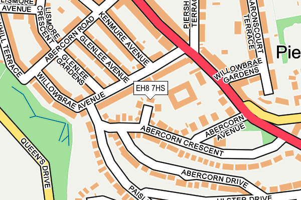 EH8 7HS map - OS OpenMap – Local (Ordnance Survey) EH8 7HS map - OS OpenMap – Local (Ordnance Survey)