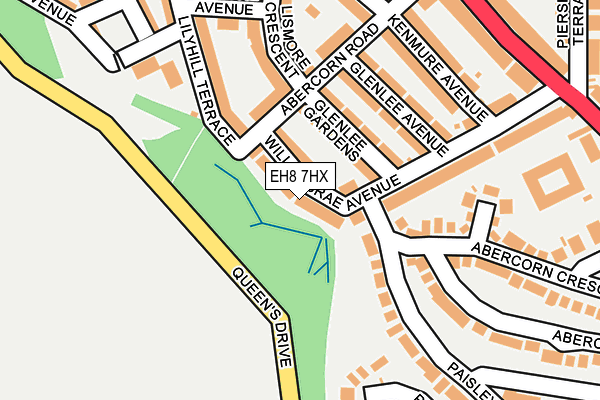 EH8 7HX map - OS OpenMap – Local (Ordnance Survey) EH8 7HX map - OS OpenMap – Local (Ordnance Survey)