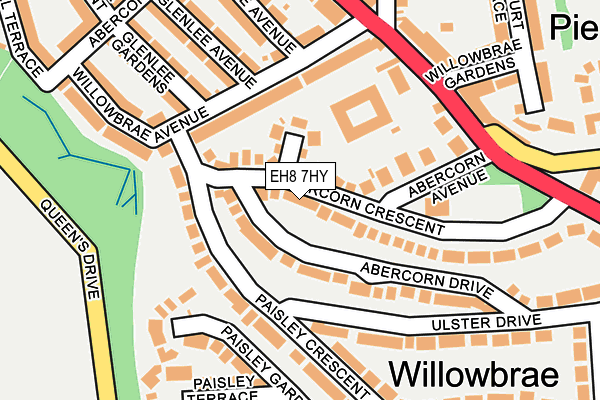 EH8 7HY map - OS OpenMap – Local (Ordnance Survey) EH8 7HY map - OS OpenMap – Local (Ordnance Survey)
