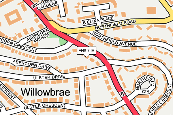 EH8 7JA map - OS OpenMap – Local (Ordnance Survey) EH8 7JA map - OS OpenMap – Local (Ordnance Survey)