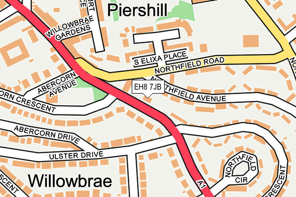 EH8 7JB map - OS OpenMap – Local (Ordnance Survey) EH8 7JB map - OS OpenMap – Local (Ordnance Survey)