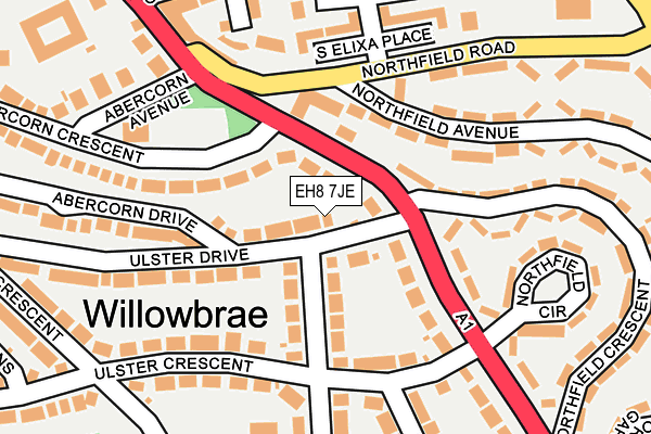 EH8 7JE map - OS OpenMap – Local (Ordnance Survey) EH8 7JE map - OS OpenMap – Local (Ordnance Survey)