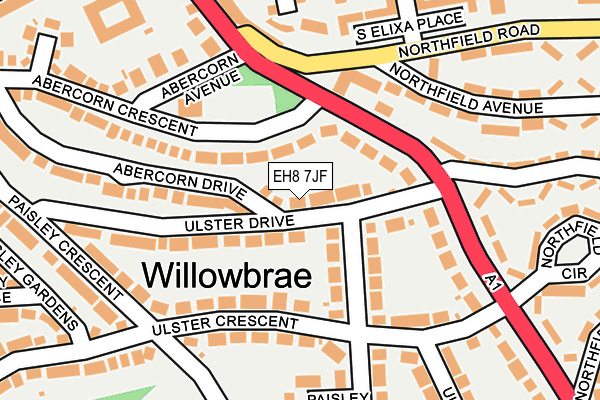 EH8 7JF map - OS OpenMap – Local (Ordnance Survey) EH8 7JF map - OS OpenMap – Local (Ordnance Survey)