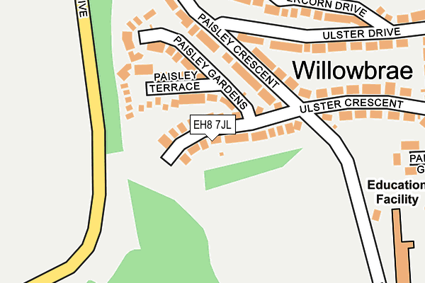 EH8 7JL map - OS OpenMap – Local (Ordnance Survey) EH8 7JL map - OS OpenMap – Local (Ordnance Survey)