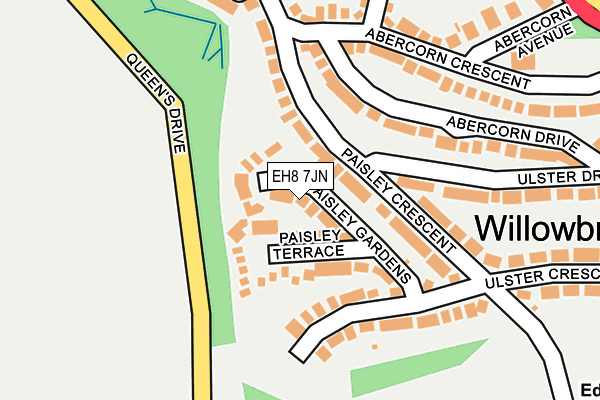 EH8 7JN map - OS OpenMap – Local (Ordnance Survey) EH8 7JN map - OS OpenMap – Local (Ordnance Survey)