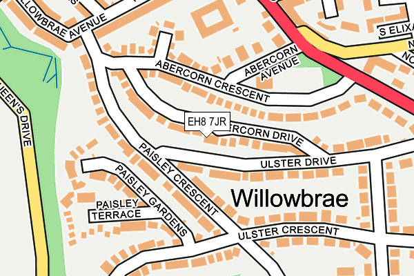 EH8 7JR map - OS OpenMap – Local (Ordnance Survey) EH8 7JR map - OS OpenMap – Local (Ordnance Survey)