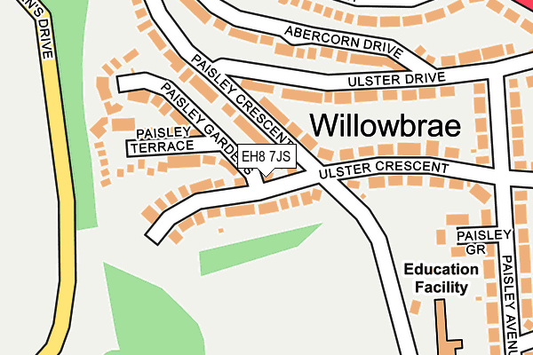 EH8 7JS map - OS OpenMap – Local (Ordnance Survey) EH8 7JS map - OS OpenMap – Local (Ordnance Survey)