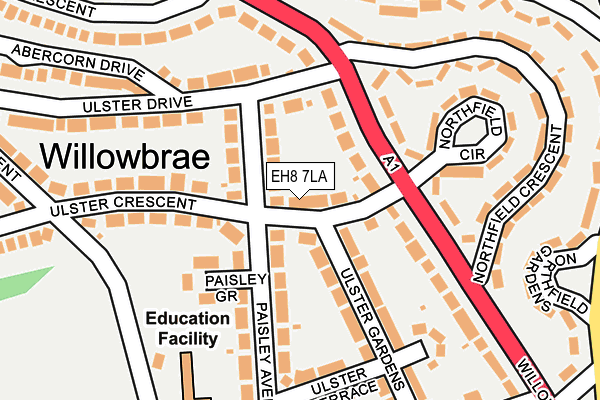 EH8 7LA map - OS OpenMap – Local (Ordnance Survey) EH8 7LA map - OS OpenMap – Local (Ordnance Survey)
