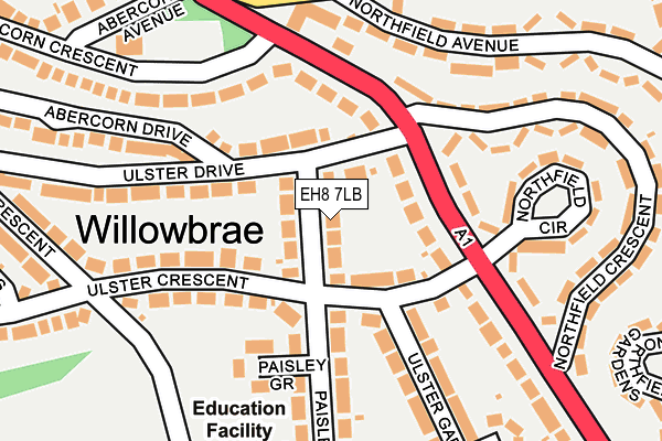 EH8 7LB map - OS OpenMap – Local (Ordnance Survey) EH8 7LB map - OS OpenMap – Local (Ordnance Survey)