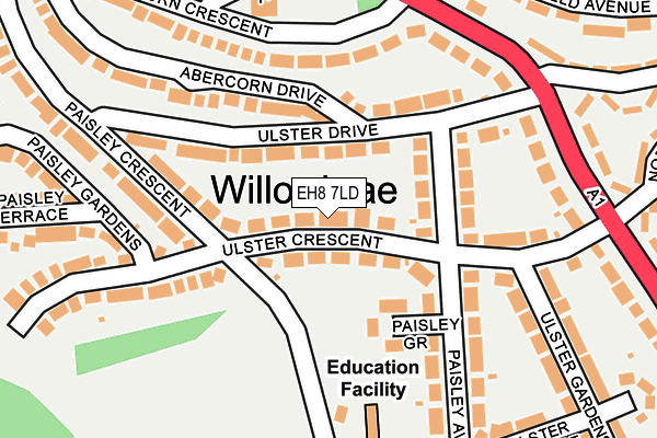 EH8 7LD map - OS OpenMap – Local (Ordnance Survey) EH8 7LD map - OS OpenMap – Local (Ordnance Survey)