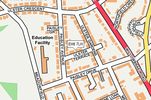 EH8 7LH map - OS OpenMap – Local (Ordnance Survey) EH8 7LH map - OS OpenMap – Local (Ordnance Survey)
