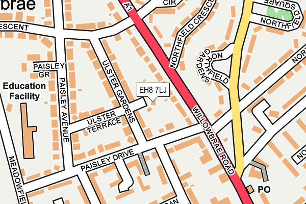 EH8 7LJ map - OS OpenMap – Local (Ordnance Survey) EH8 7LJ map - OS OpenMap – Local (Ordnance Survey)