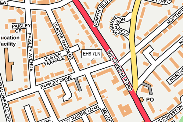 EH8 7LN map - OS OpenMap – Local (Ordnance Survey) EH8 7LN map - OS OpenMap – Local (Ordnance Survey)