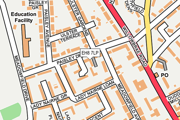 EH8 7LP map - OS OpenMap – Local (Ordnance Survey) EH8 7LP map - OS OpenMap – Local (Ordnance Survey)