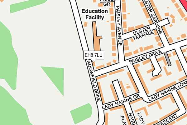 EH8 7LU map - OS OpenMap – Local (Ordnance Survey) EH8 7LU map - OS OpenMap – Local (Ordnance Survey)