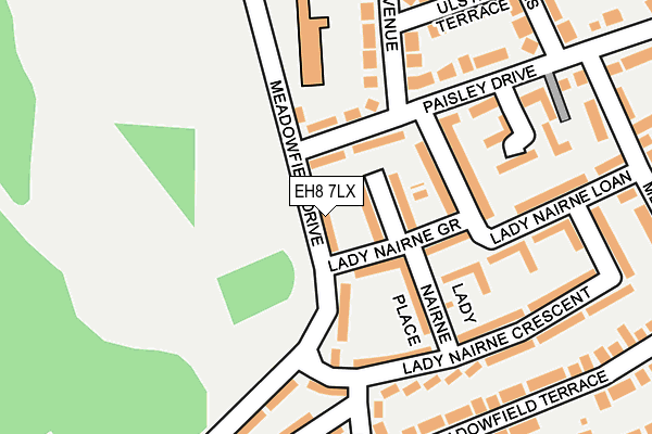 EH8 7LX map - OS OpenMap – Local (Ordnance Survey) EH8 7LX map - OS OpenMap – Local (Ordnance Survey)