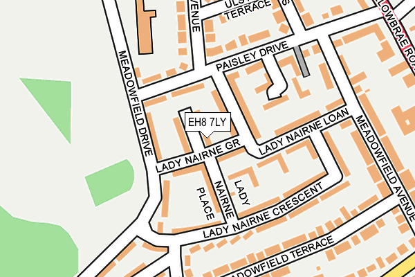 EH8 7LY map - OS OpenMap – Local (Ordnance Survey) EH8 7LY map - OS OpenMap – Local (Ordnance Survey)