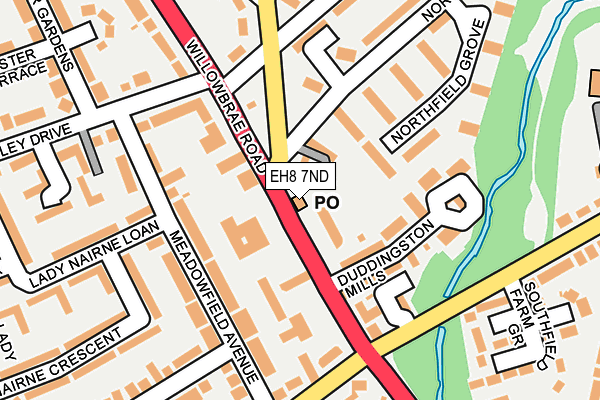EH8 7ND map - OS OpenMap – Local (Ordnance Survey) EH8 7ND map - OS OpenMap – Local (Ordnance Survey)