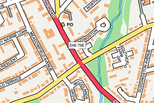 EH8 7NE map - OS OpenMap – Local (Ordnance Survey) EH8 7NE map - OS OpenMap – Local (Ordnance Survey)